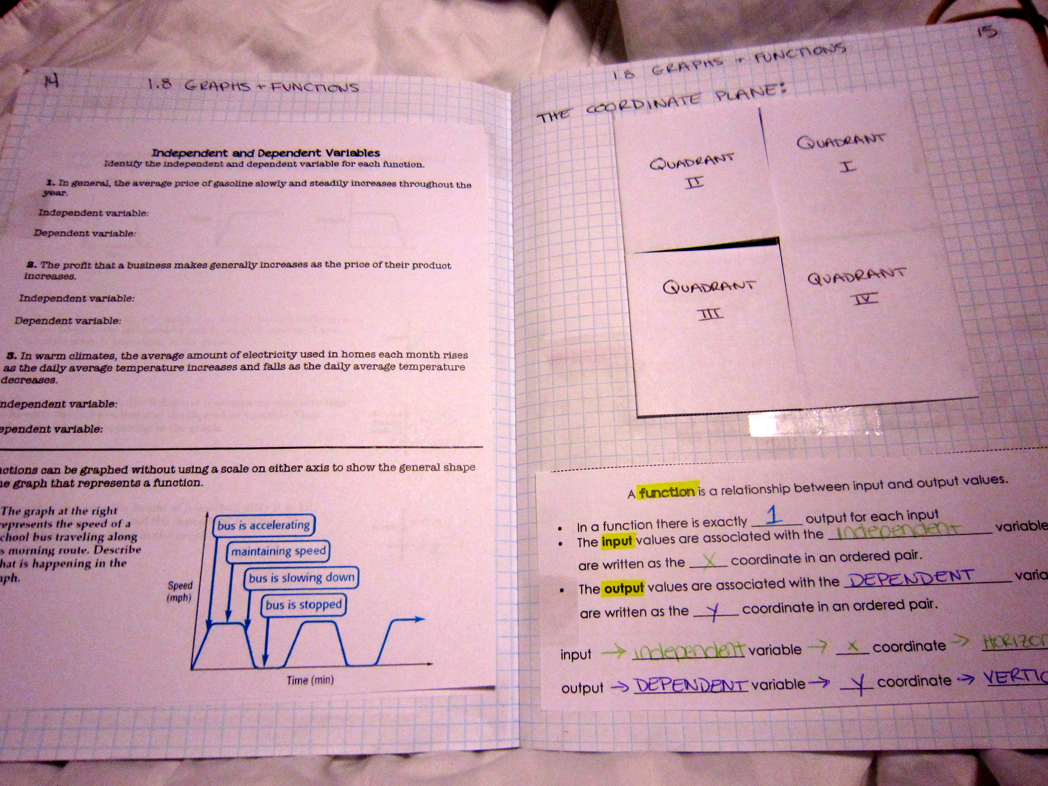 Algebra 1 homework practice workbook